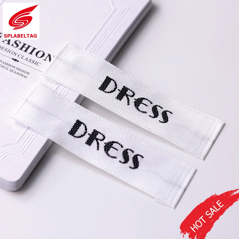 China Manufacturer Custom Clothing Satin Woven Label for Shoe