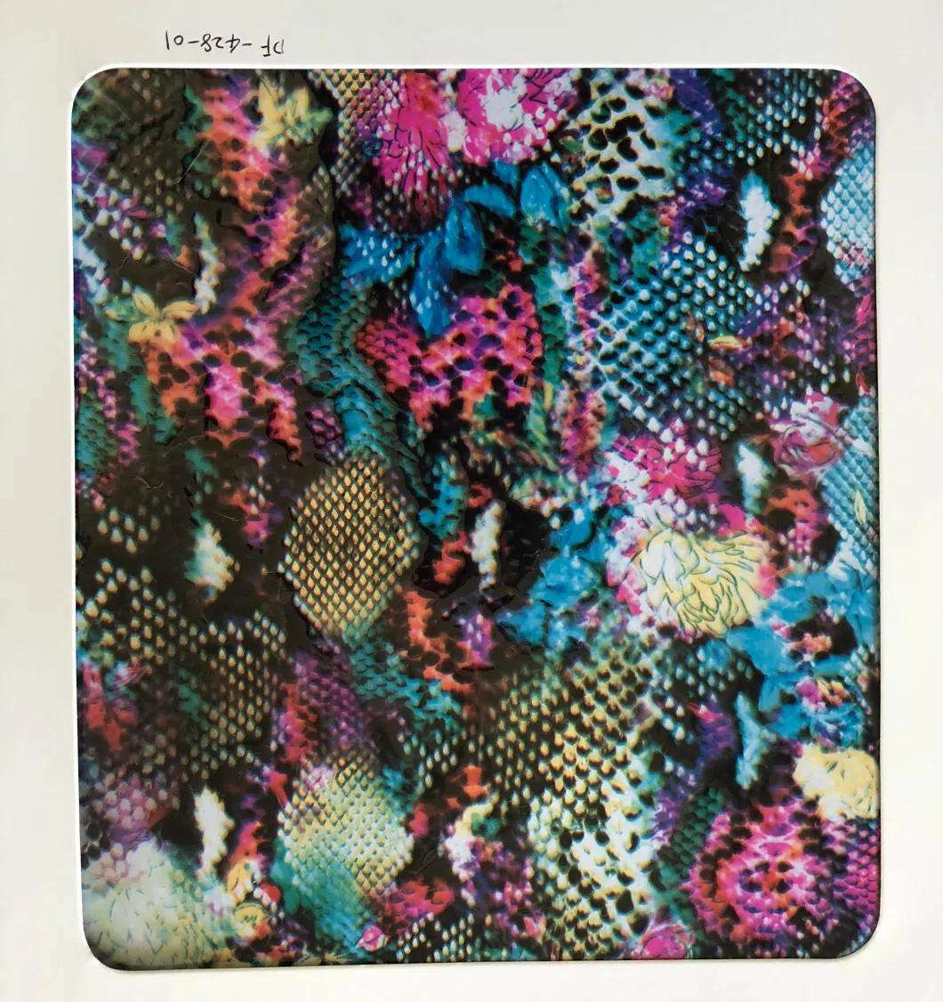 Wholesale Fashion Color Leopard Print Design Hot Stamping Foil Laser Transfer Film