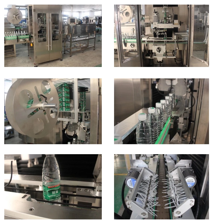 Automatic PVC Heat Shrink Sleeve Label Applicator/Beverage Bottles Shrink Sleeve Labeller Equipment/Brand New Double Head Pet Bottle Labeling Machine