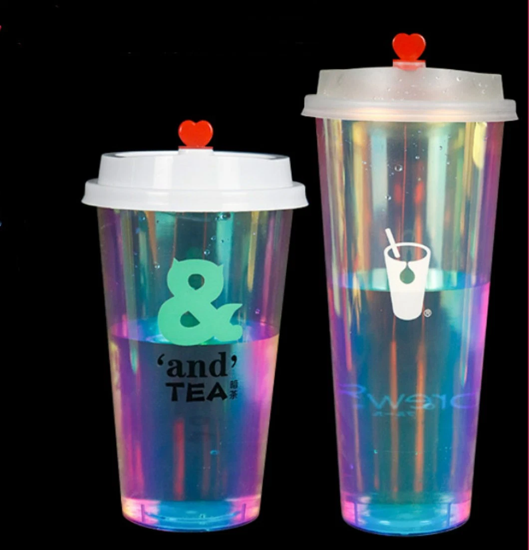 12oz 16oz 22oz in-Mold Labeling Boba Cup Plastic Iml Coffee Cup Printed with Full Graphics