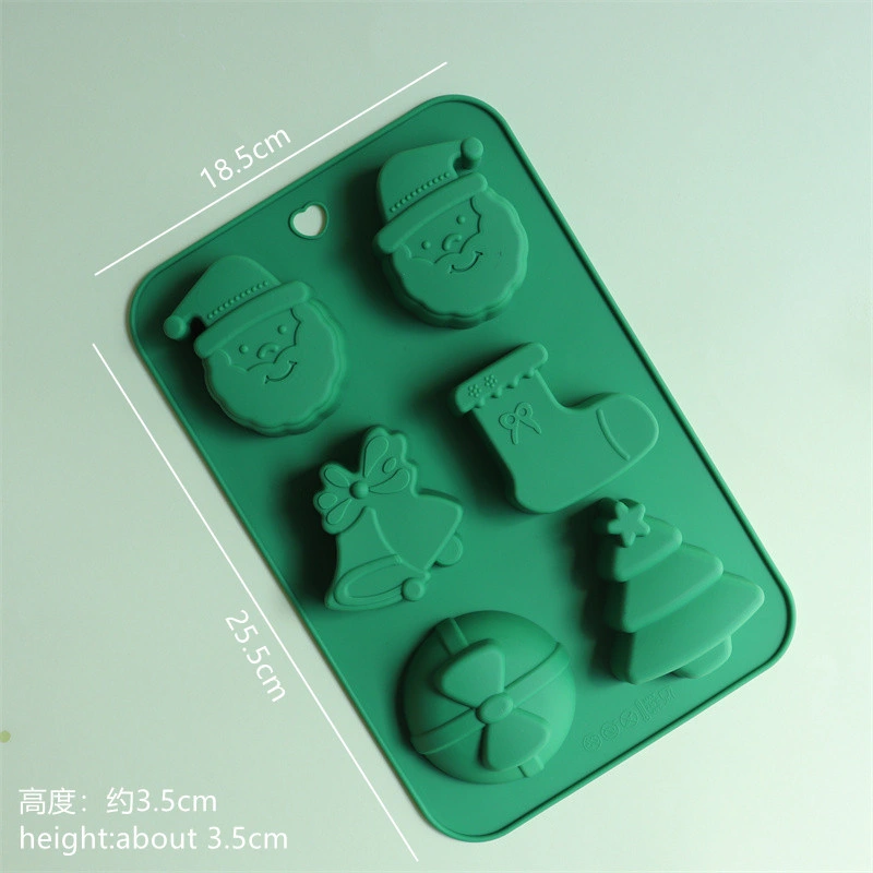 Custom Christmas Tree Snowflake Bell Silicone Cake Cookie Mold Fondant Holiday Decoration