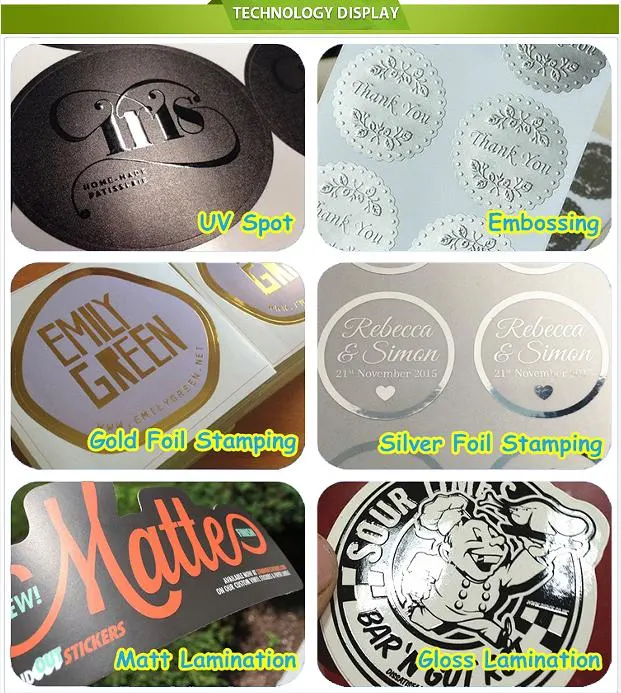 Customize Printed Die Cut Outdoor Waterproof Vinyl Decal Stickers