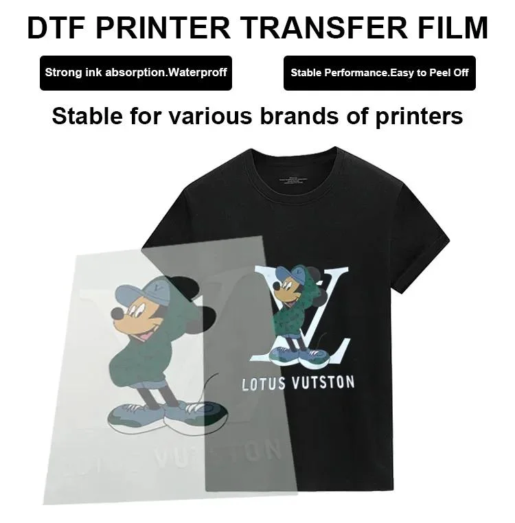 Wholesale Printable T-Shirt Heat Transfer Non-Slip Dtf Pet Film