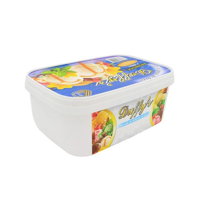 China Iml Mold Labeling PP Iml in Mold Label for Container Bucket Chocolate Ice Cream Box with Lid