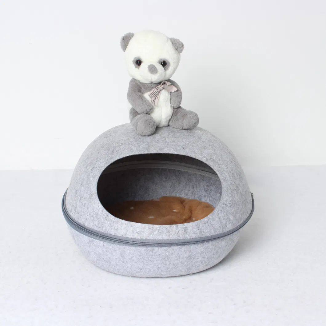 Thermoforming Mold Felt off The Ground Felt Cat Basket Pet Bed with Window