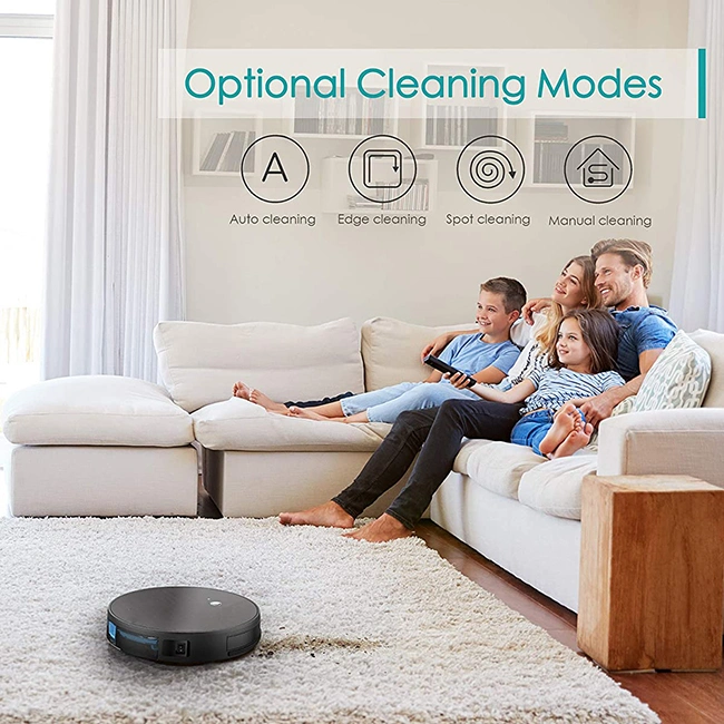 Liyyou Robot Vacuum-Wi-Fi Connectivity, Personalized Cleaning Recommendations, Works with Alexa, Good for Pet Hair, Carpets, Hard Floors, Self-Charging