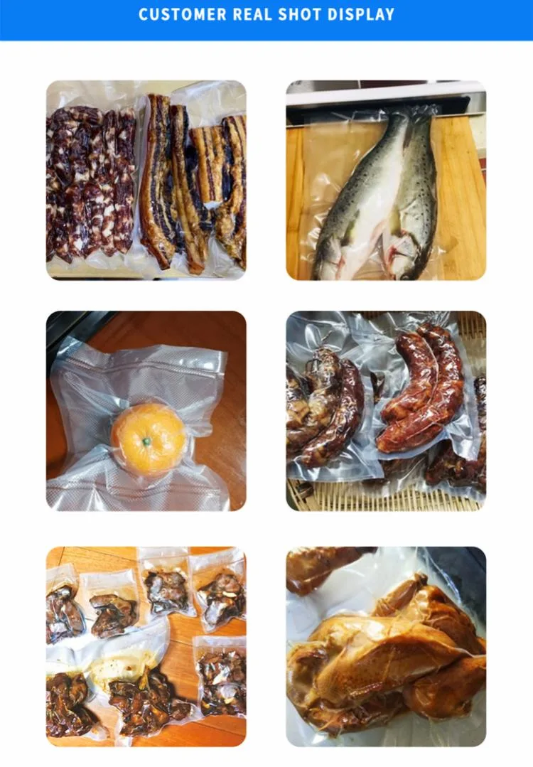 Durable Food Grade PA Frozen Seafood Sausage Packaging Vacuum Heat Seal Bags