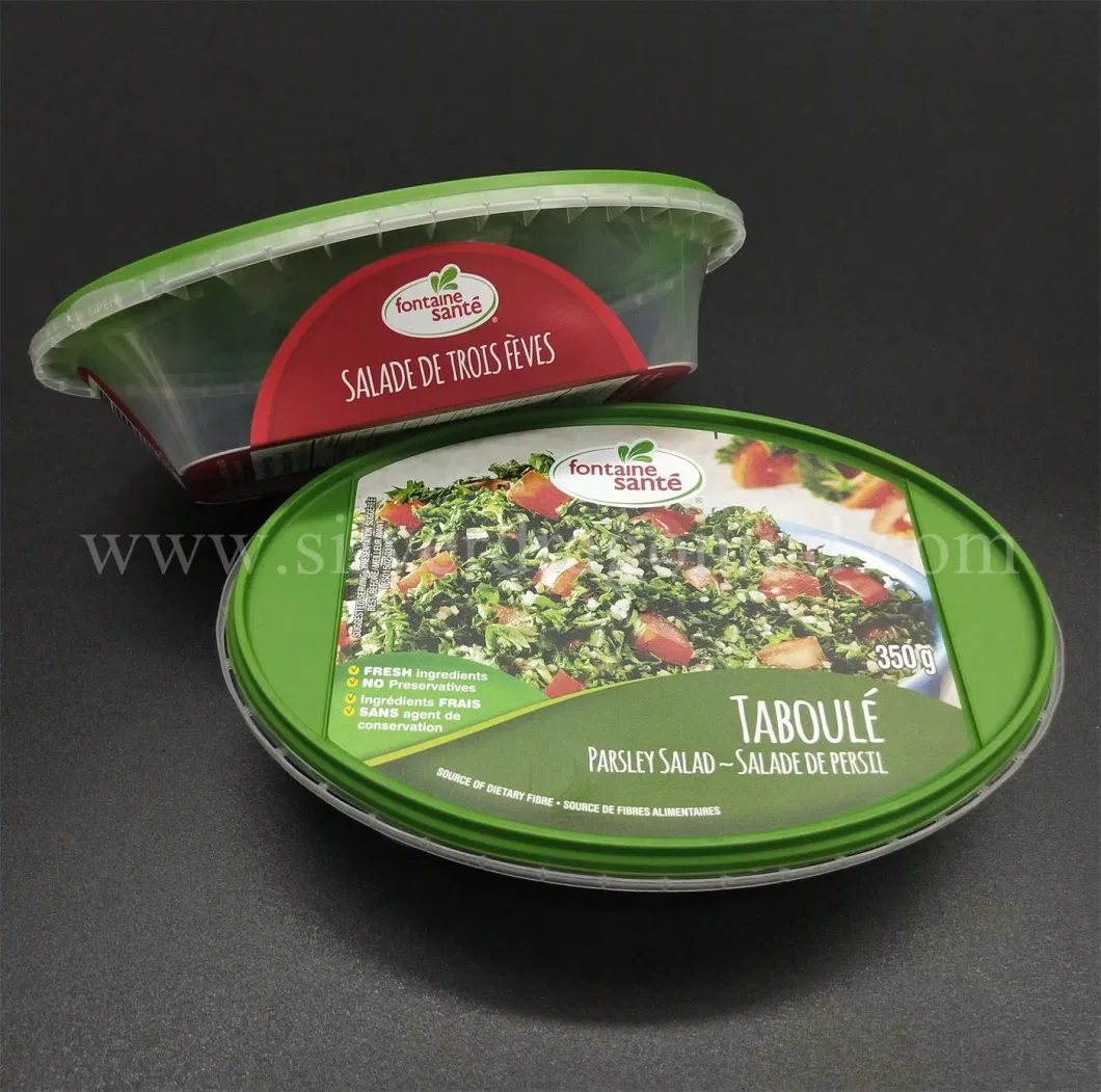 Custom Iml Plastic Container/Box, Garlic/Red Pepper/Sauce Plastic Packaging Box