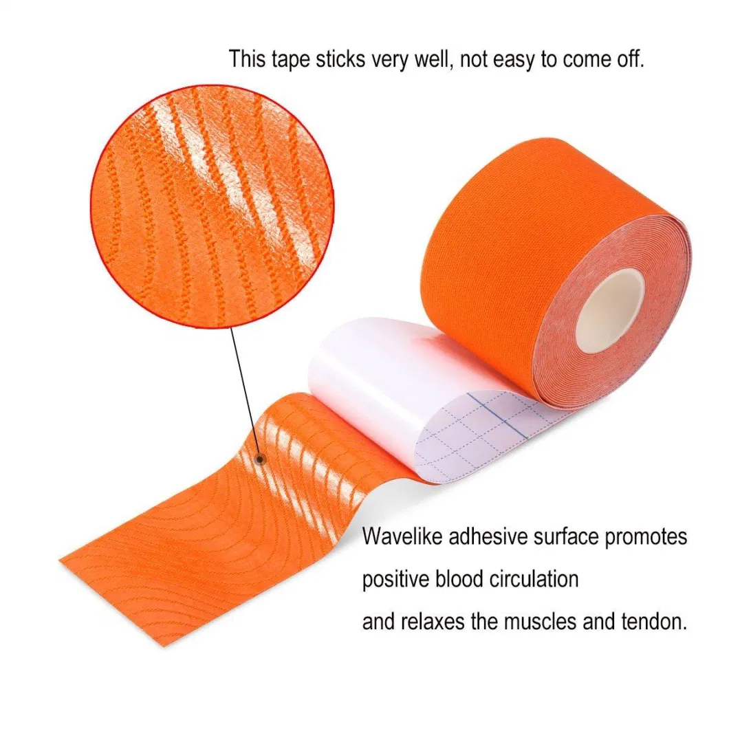 Wholesale Sport Waterproof Kinesiology Precut Tape Muscle Tape 5cm*5m