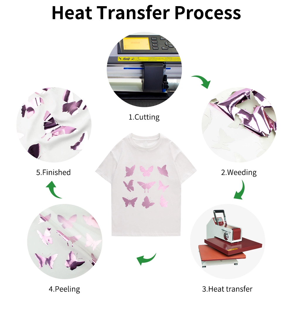 Metallic Effect Heat Transfer Film for Laser Machine