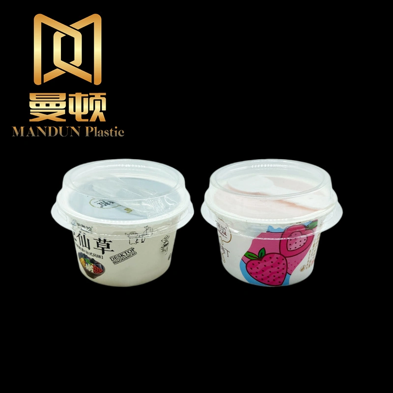 Mandun Hot Sale PP Iml Plastic Cup Frozen Yogurt Ice Cream Containers Disposable in Mold Label Plastic Cup