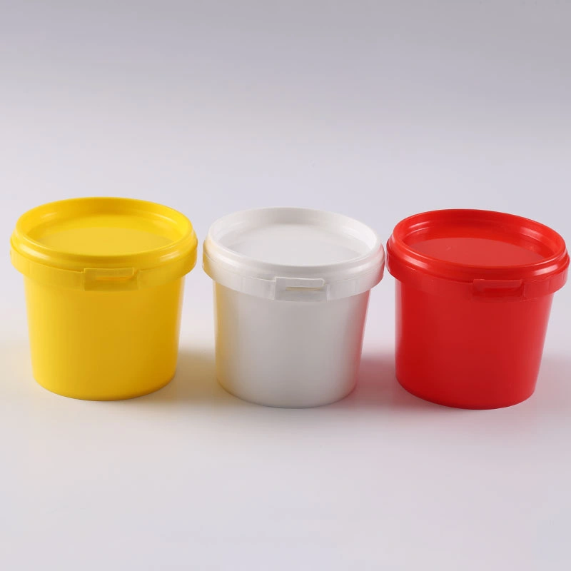 Custom Iml Printing Transparent Small Butter Ice Cream Candy Plastic Round Custom Printed Bucket with Lid