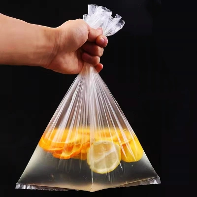 New Material Supermarket Shopping Flat Bag Plastic Produce Bag on a Roll