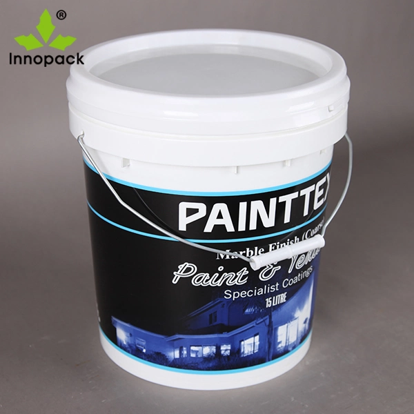 Round 15 Liter Paint Plastic Buckets Wholesale