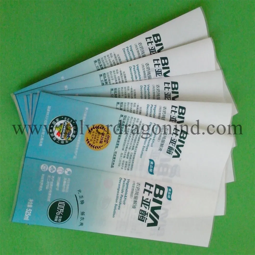 PVC Transparent Shrink Label with Stretch Warp