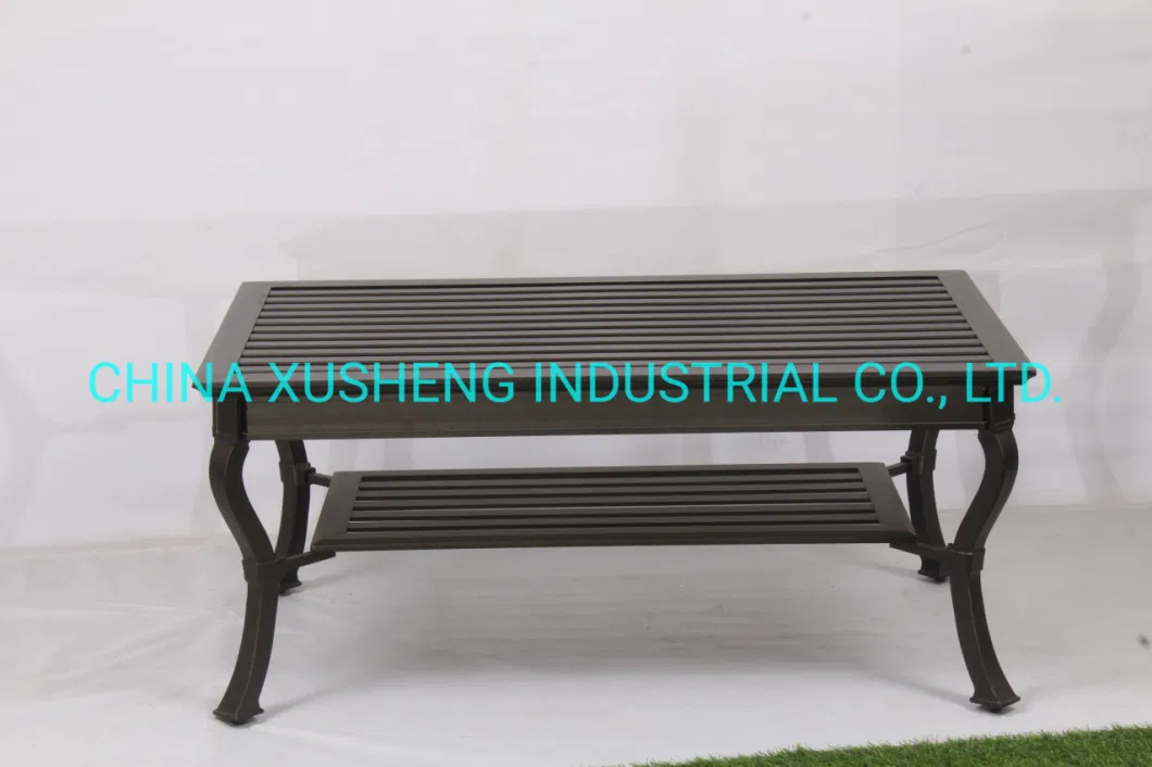 Outdoor Patio Furniture Coffee Table Cast Aluminum