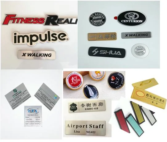 Custom Logo Aluminum Industrial Nameplate Label with Electronic Machinery Stamping