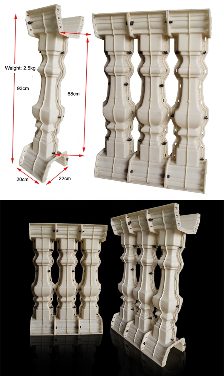 Hot Sale Factory Concrete Baluster Mold Injection Plastic Decorative Molding