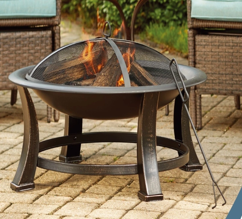 Modeno Modern Firepit Table Outdoor Gas Propane Modern Square Fire Pit Table