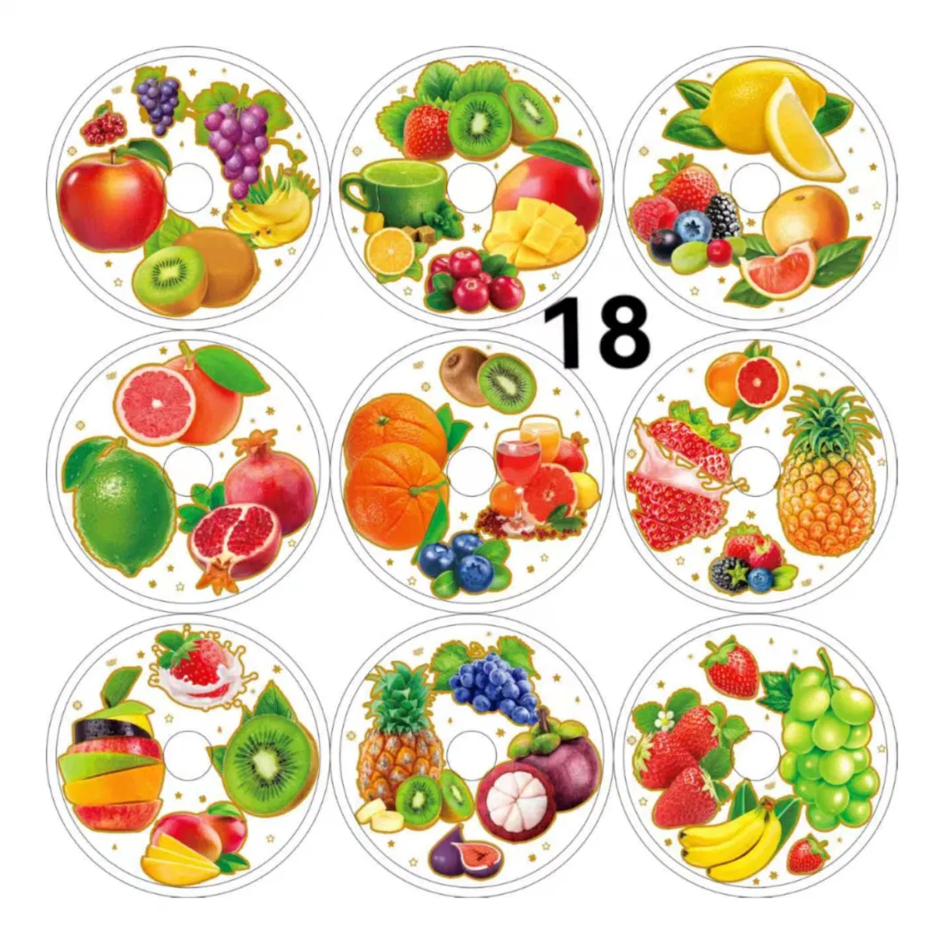 Free Cylinder Flower Fruit Design Iml in Mold Label