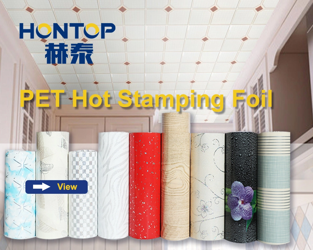 China High Quality Pet Hot Stamping Foil Thermal Transfer Film for Ceiling
