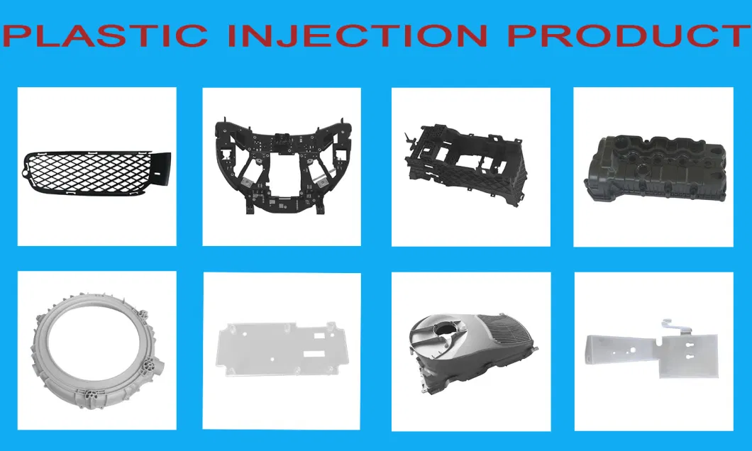 Custom Injection Molded Plastic Parts: P20 Core Steel, 1X4 Cavity
