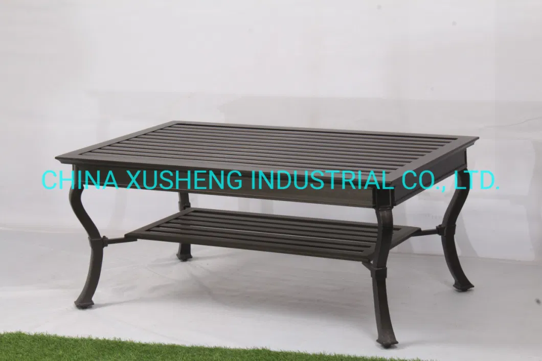 Outdoor Patio Furniture Coffee Table Cast Aluminum
