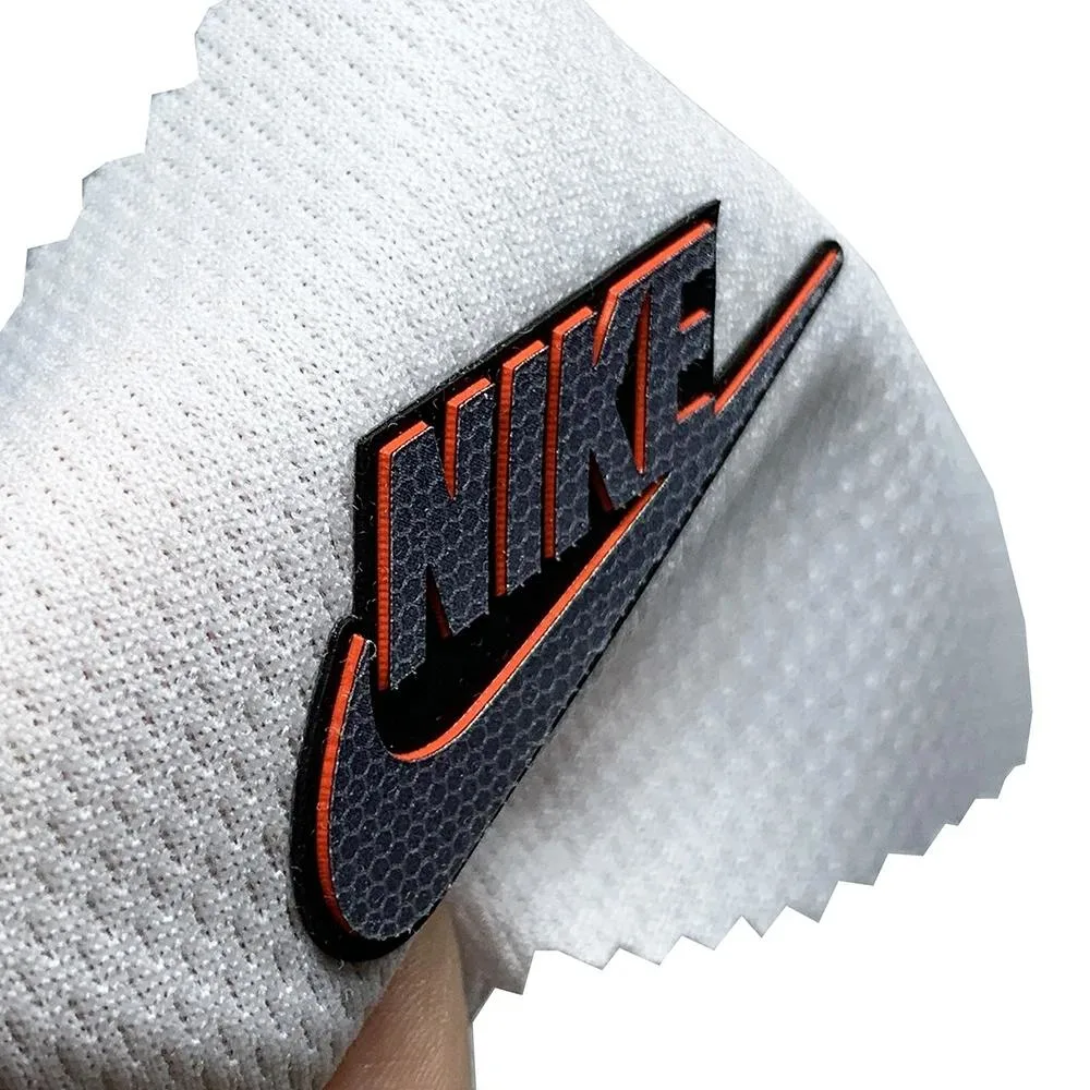 High Quality Custom Logo Iron Press 3D Rubber Silicone Labels Clothing Brand Heat Transfer Printing