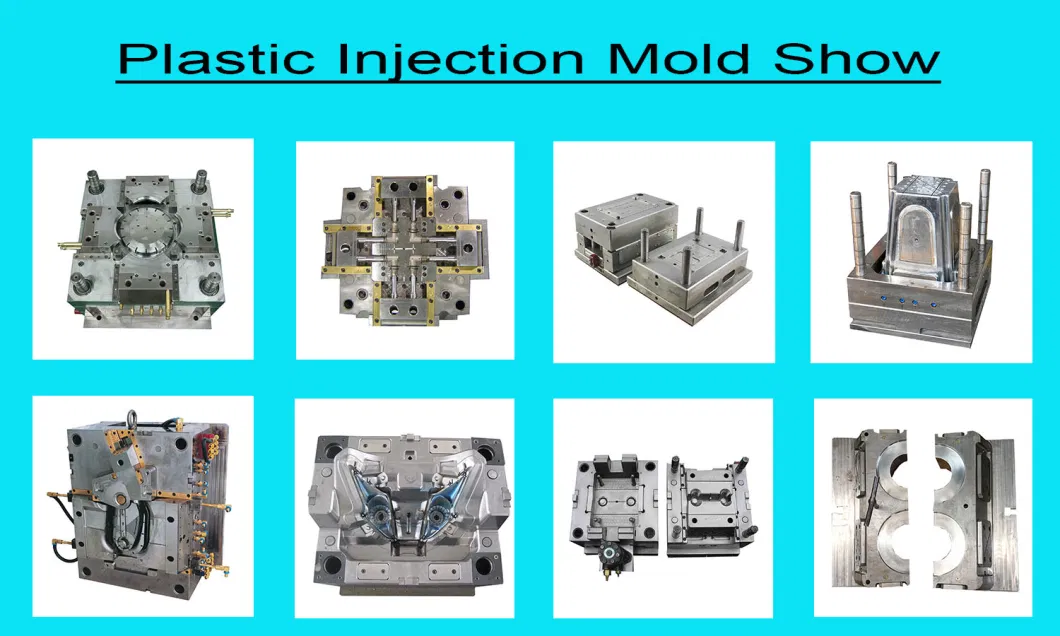 Custom Injection Molded Plastic Parts: P20 Core Steel, 1X4 Cavity