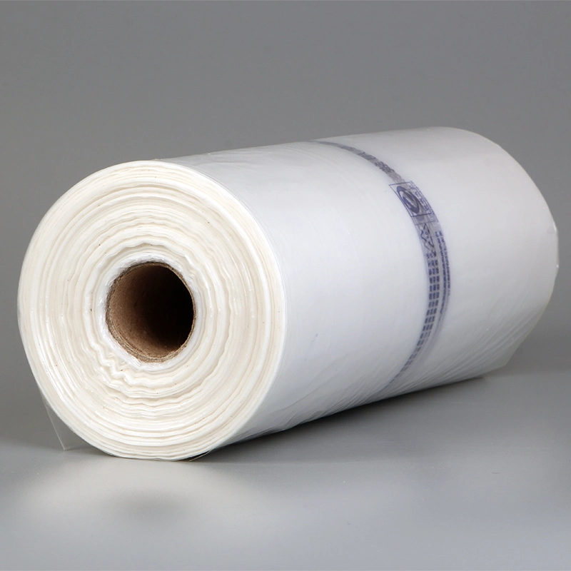 Freezer/ Food Grade Recycled Plastic Roll-up HDPE Flat Fresh Packaging Bags