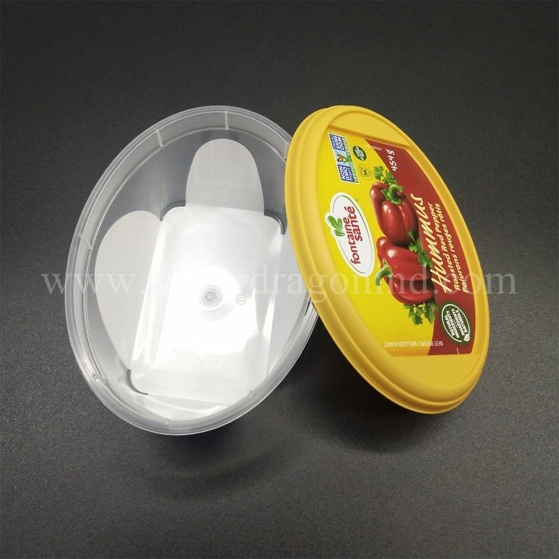 350g/450g/550g Custom Iml Food Grade PP Plastic Packaging Box for Food/Sauce