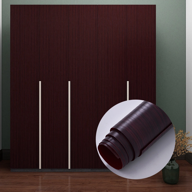 Wood Grain Furniture PVC Wallpaper Decorative Film Office Floor PVC Film Manufacturer