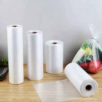 Wholesale Low Price Durable Transparent Flat Food Plastic Packaging PE Shopping Bags