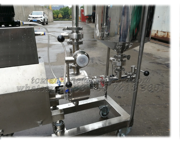 Movable Emulsify Pump with Powder Hopper for Inline Shear Mixer