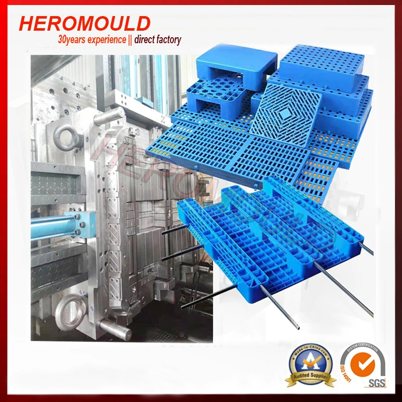 Plastic Injection Moulds Large Logistic Heavy Duty Customized Stardard Rackable HDPE Pallet Mould Heromould