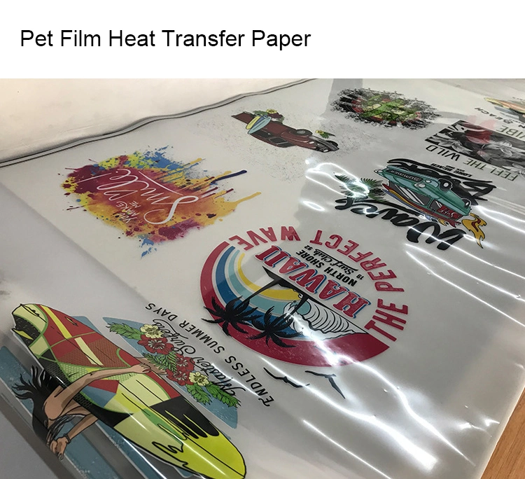 Injection Heat Transfer Pet Film Printing T Shirt Logo