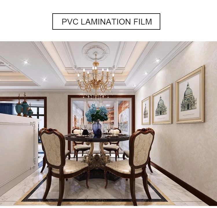 Wood Grain Matte PVC Decorative Film for Villa Home Office and Furniture