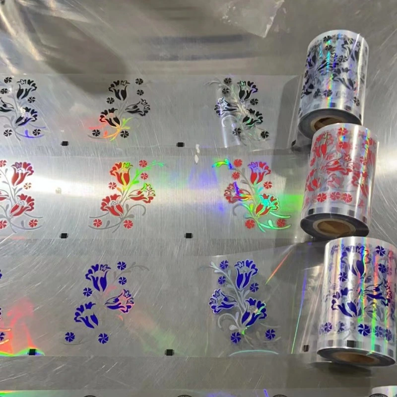 Cartoon Design Heat Transfer Film Hologram Laser Film for Plastic Cup