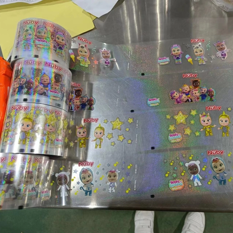 Cartoon Design Heat Transfer Film Hologram Laser Film for Plastic Cup