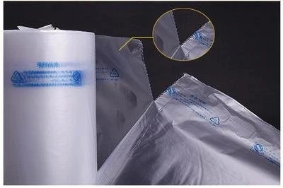 Freezer/ Food Grade Recycled Plastic Roll-up HDPE Flat Fresh Packaging Bags