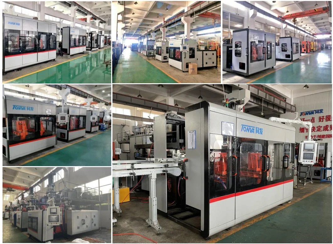 Tonva in Mold Labeling Bottles Extrusion Blow Molding Machine for Sale