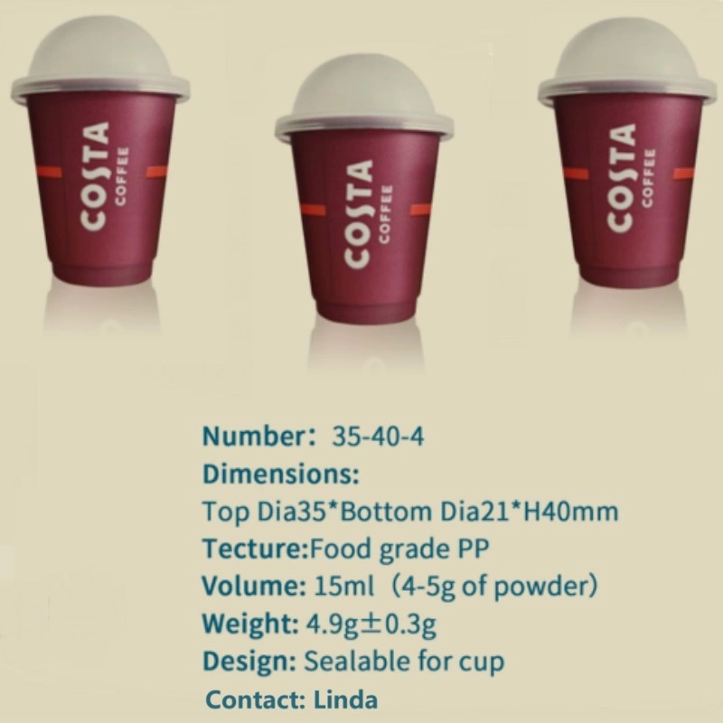 with Lid Plastic Cups Custom Printed Food Grade PP Material