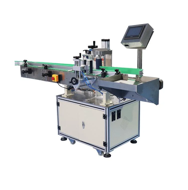 Automatic Horizontal Way Injection Labeling Machine Label Applicator with Printer