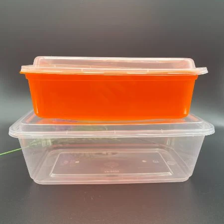 Hot Selling 1000ml Clear Disposable Plastic PP Microwaveable Food Lunch Container