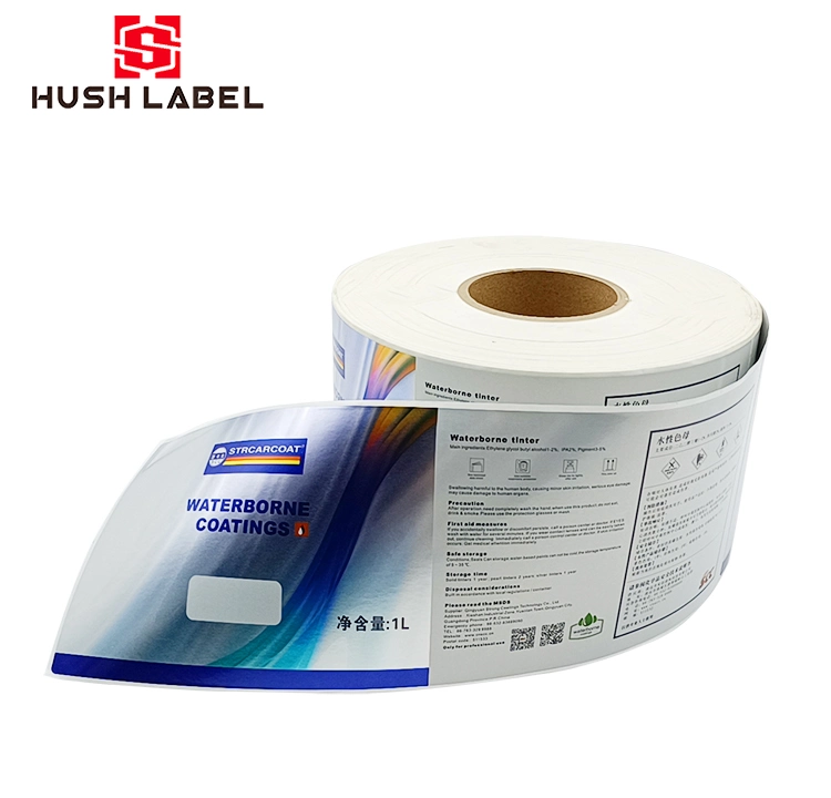 Custom Printing in Mould Label Stickers Film Paint Oil Bucket in Mold Label White PP Products Plastic Bottle Iml Label