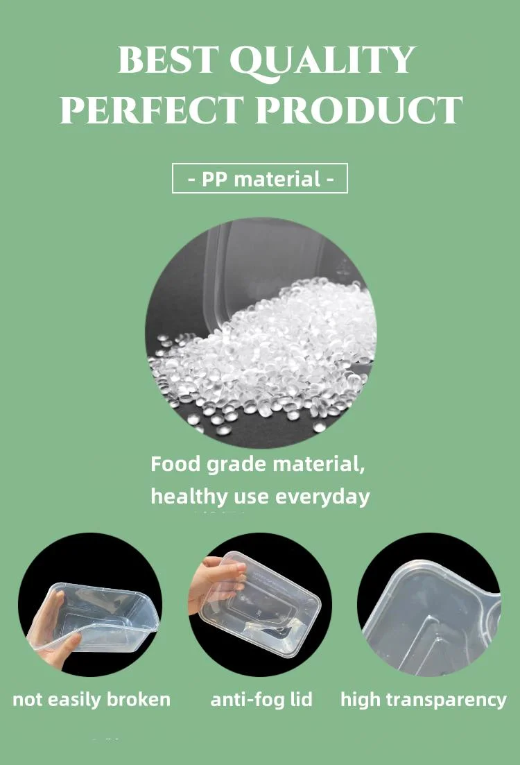 Factory Supplier Food Take out Packaging Disposable Plastic Prepared Food Container