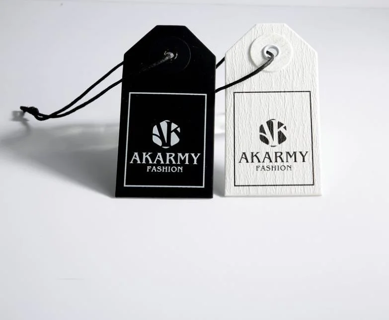 Luxury Custom Logo Hang Tag Premium Clothes Paper Tag Labels for Apparel