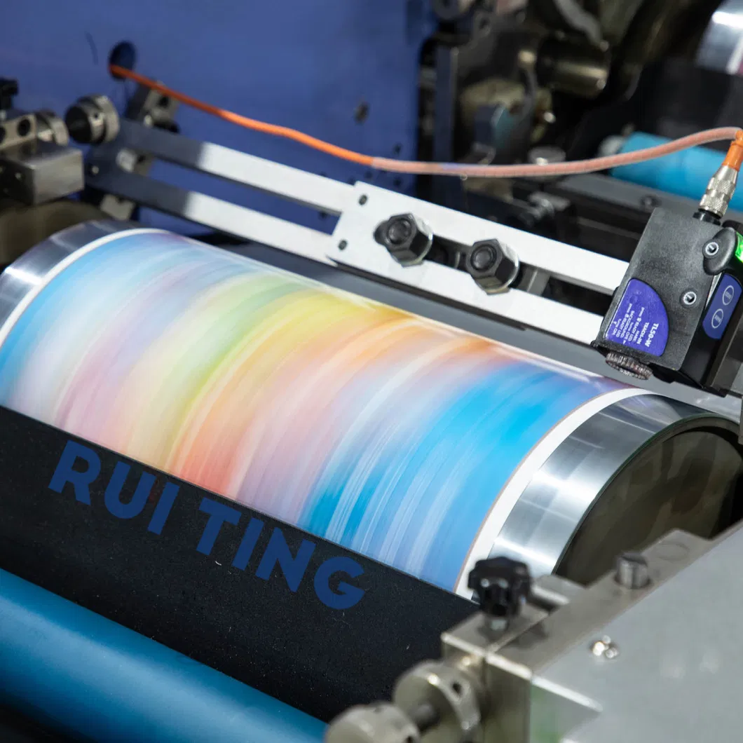 6 Color Roll to Roll OPP or BOPP Horizontal Flexo Printing Machine for Iml Printing Self Adhesive Paper Printer