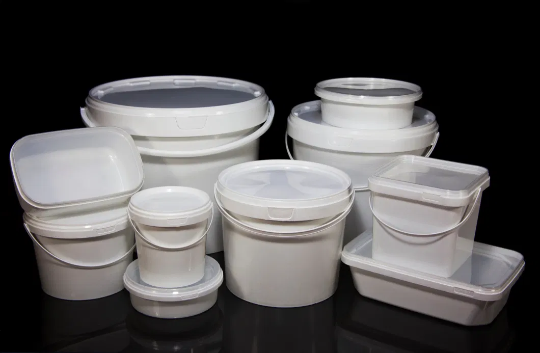 Durable Square Plastic Bucket with Lids