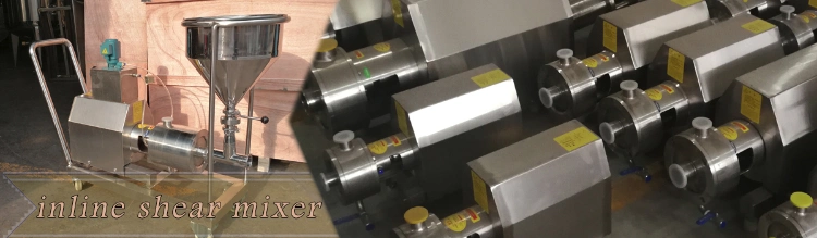 Movable Emulsify Pump with Powder Hopper for Inline Shear Mixer